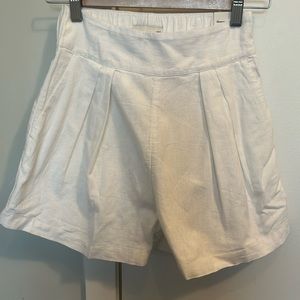 New With Tags White Linen Abercrombie & Fitch Shorts
